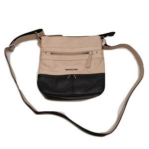Stone & CO purse crossbody bag black & tan